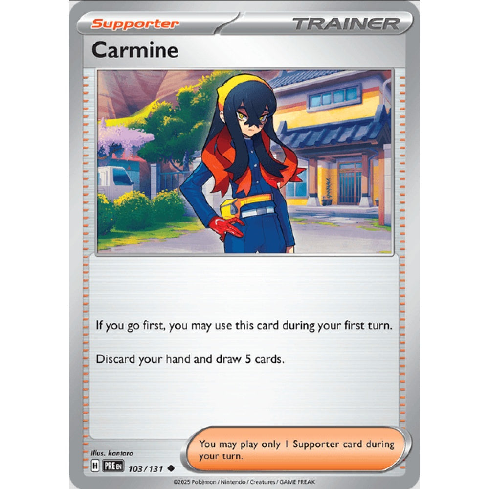 Carmine, Uncommon, 103/191, Pokemon Card Game, Prismatic Evolutions