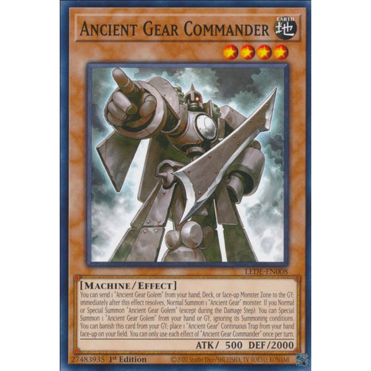 Ancient Gear Commander (LEDE-EN008 Common)