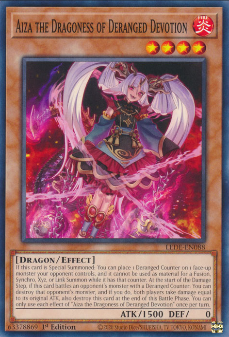 Aiza the Dragoness of Deranged Devotion (LEDE-EN088 Common)