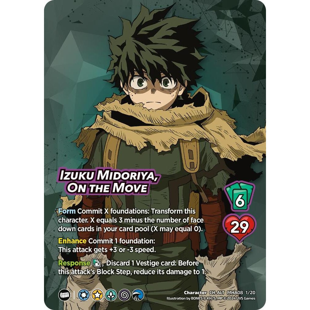 Izuku Midoriya, On the Move, 1/20, MHA08, Universus, Challenger Series: My Hero Academia - Dark Hero Arc, Character-Alt