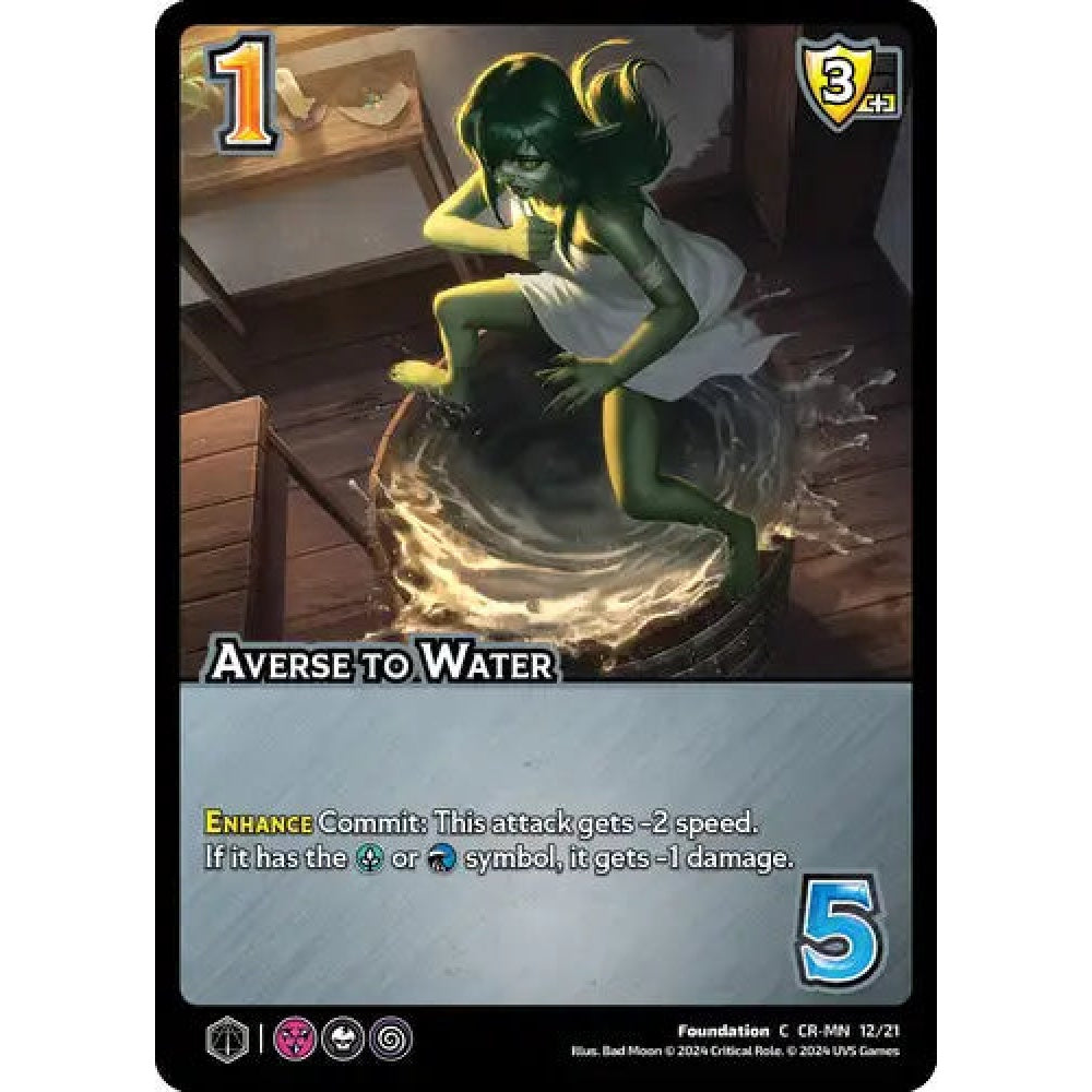 Averse to Water (C CR-MN 12/21) - Foil