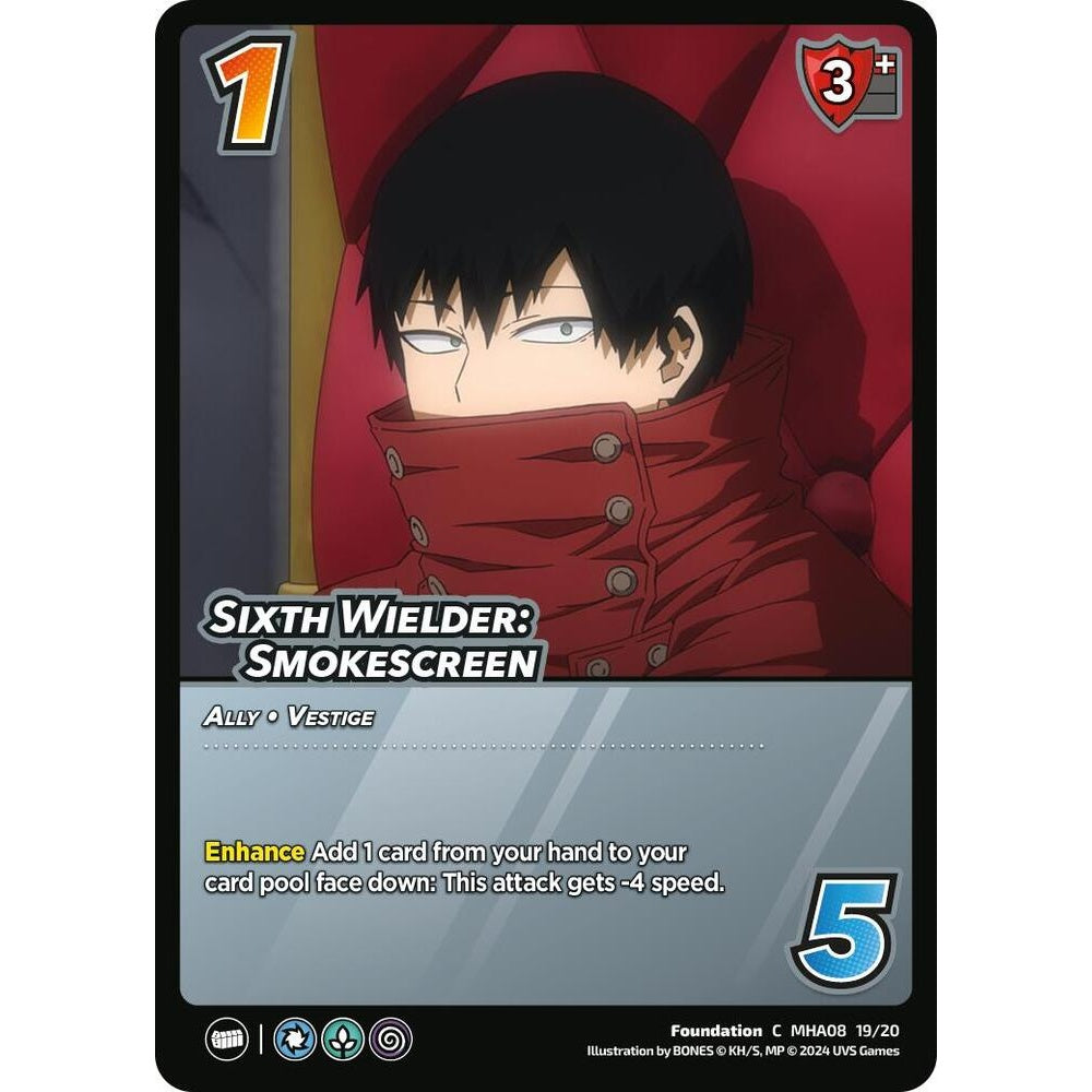 Sixth Wielder: Smokescreen, 19/20, MHA08, Universus, Challenger Series: My Hero Academia - Dark Hero Arc, Common