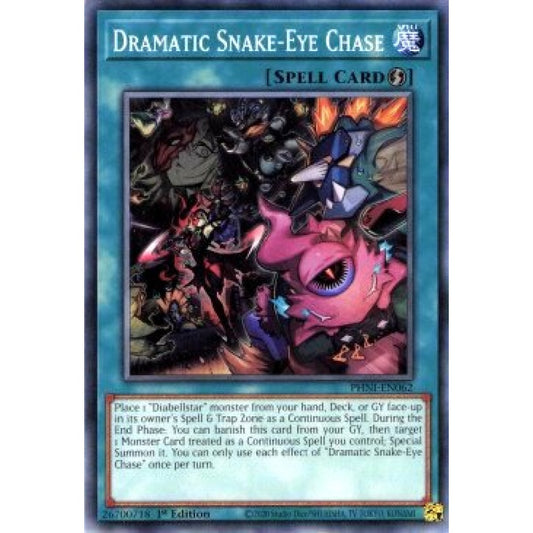 Yu-Gi-Oh! PHNI-EN062 Dramatic Snake-Eye Chase