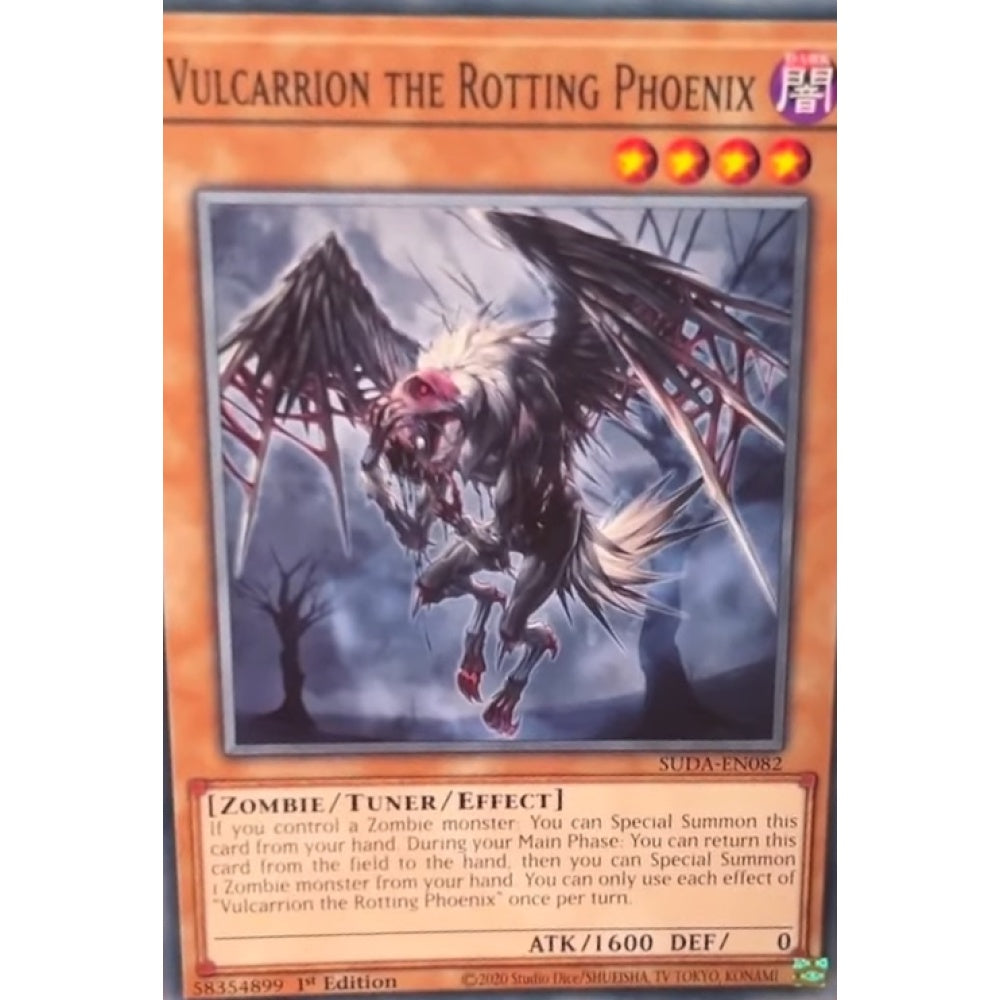 Vulcarrion the Rotting Phoenix, SUDA-EN082, Common, Yu-Gi-Oh, Supreme Darkness