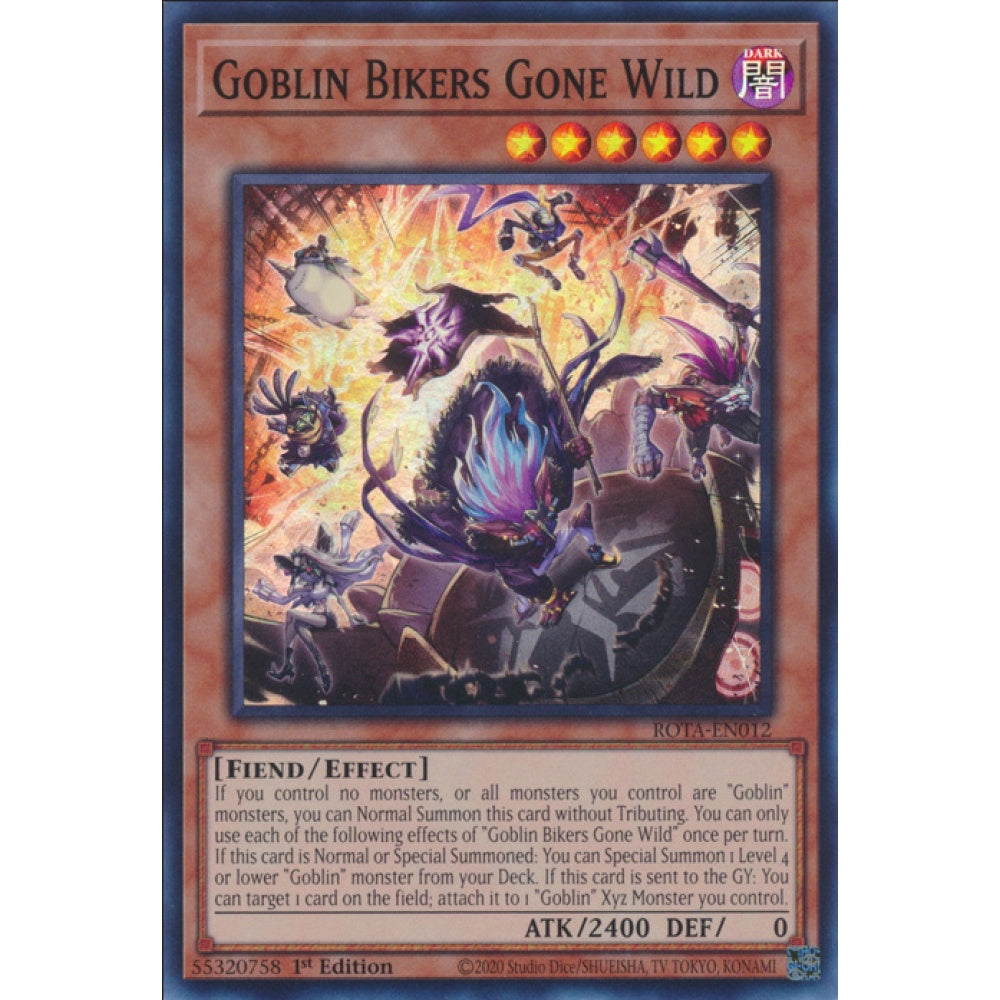 Goblin Bikers Gone Wild, ROTA-EN012, Super, Yu-Gi-Oh, Rage of the Abyss