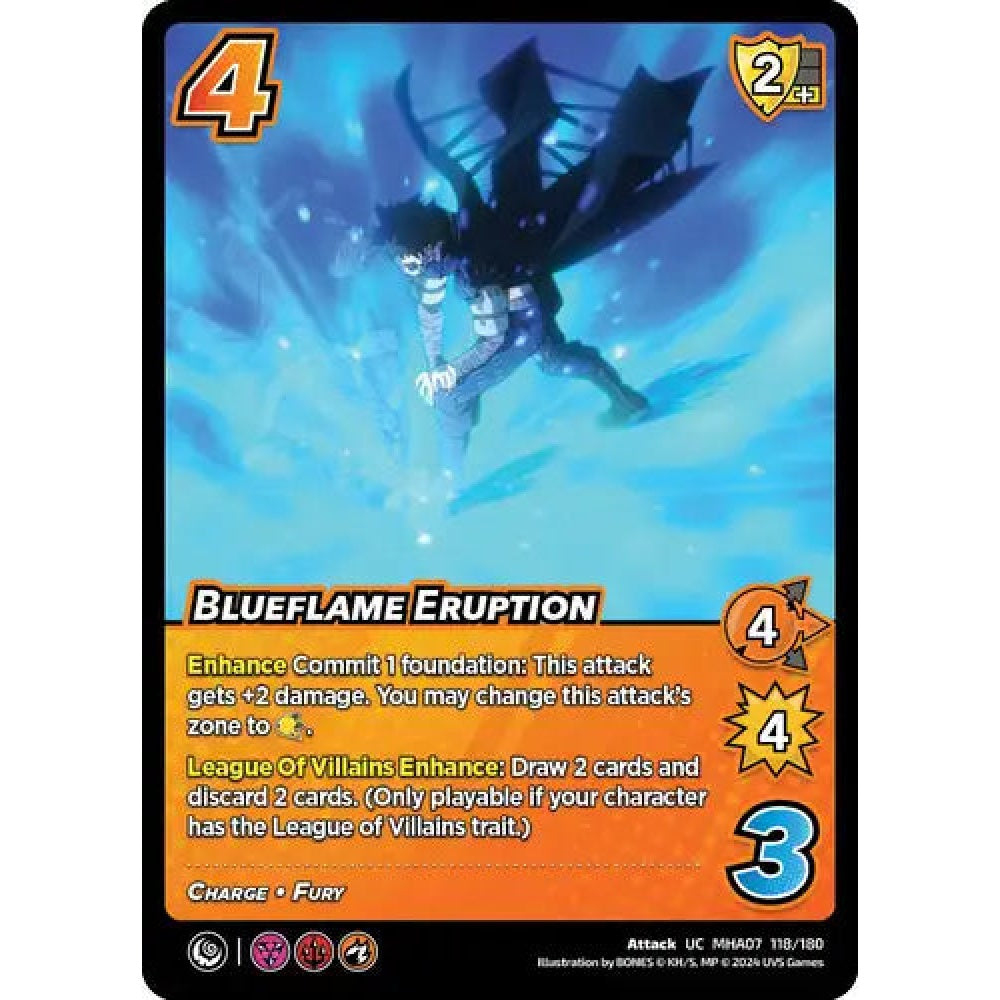 Blueflame Eruption, 118/180, UC, UniVersus, MHA07 Girl Power