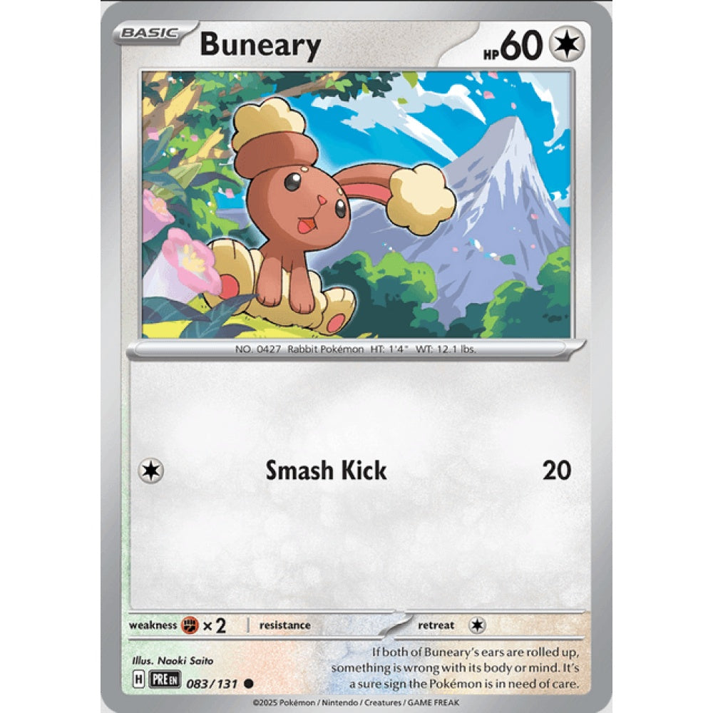 Buneary, Common, 083/191, Pokemon Card Game, Prismatic Evolutions