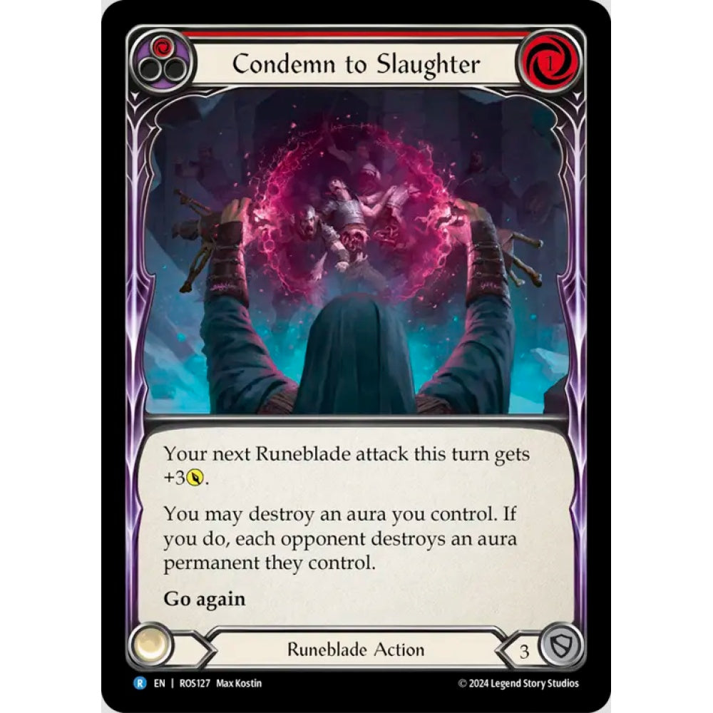 Condemn to Slaughter (Red) (ROS127 R Rainbow foil)