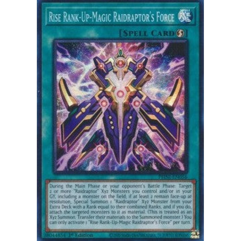 Yu-Gi-Oh! PHNI-EN056 Rise Rank-Up-Magic Raidraptor's Force