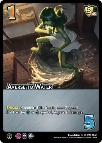 Averse to Water (C CR-MN 12/21)