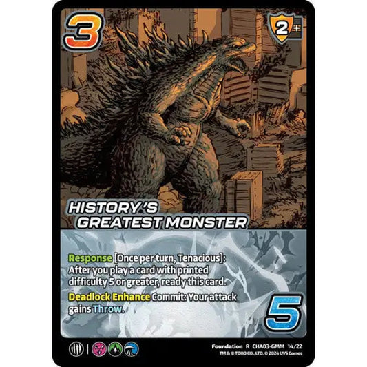 History's Greatest Monster (R CHA03-GMM 14/22)