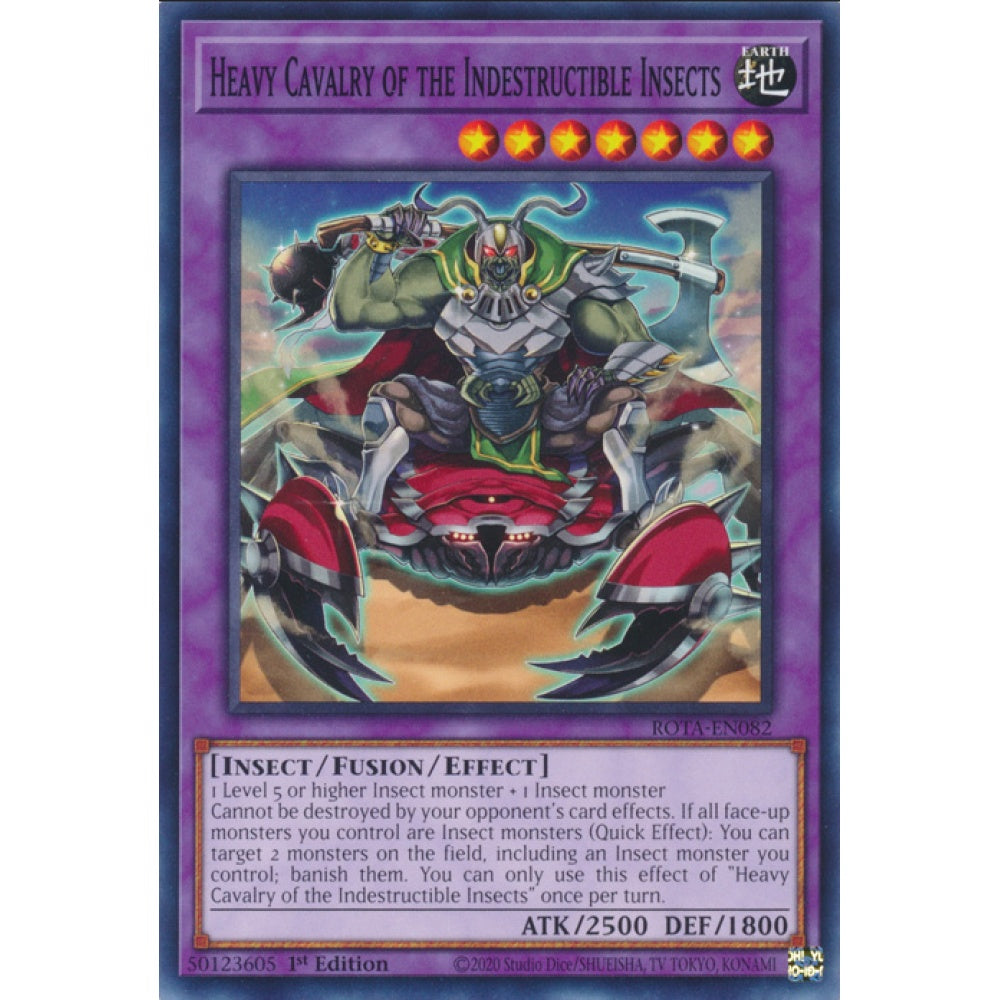 Heavy Cavalry of the Indestructible Insects, ROTA-EN082, Common, Yu-Gi-Oh, Rage of the Abyss