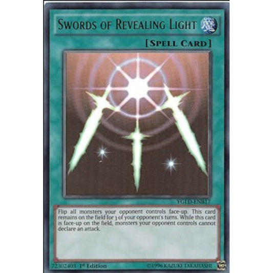 Yu-Gi-Oh! YGLD-ENA24 Swords of Revealing Light (Ultra Rare)