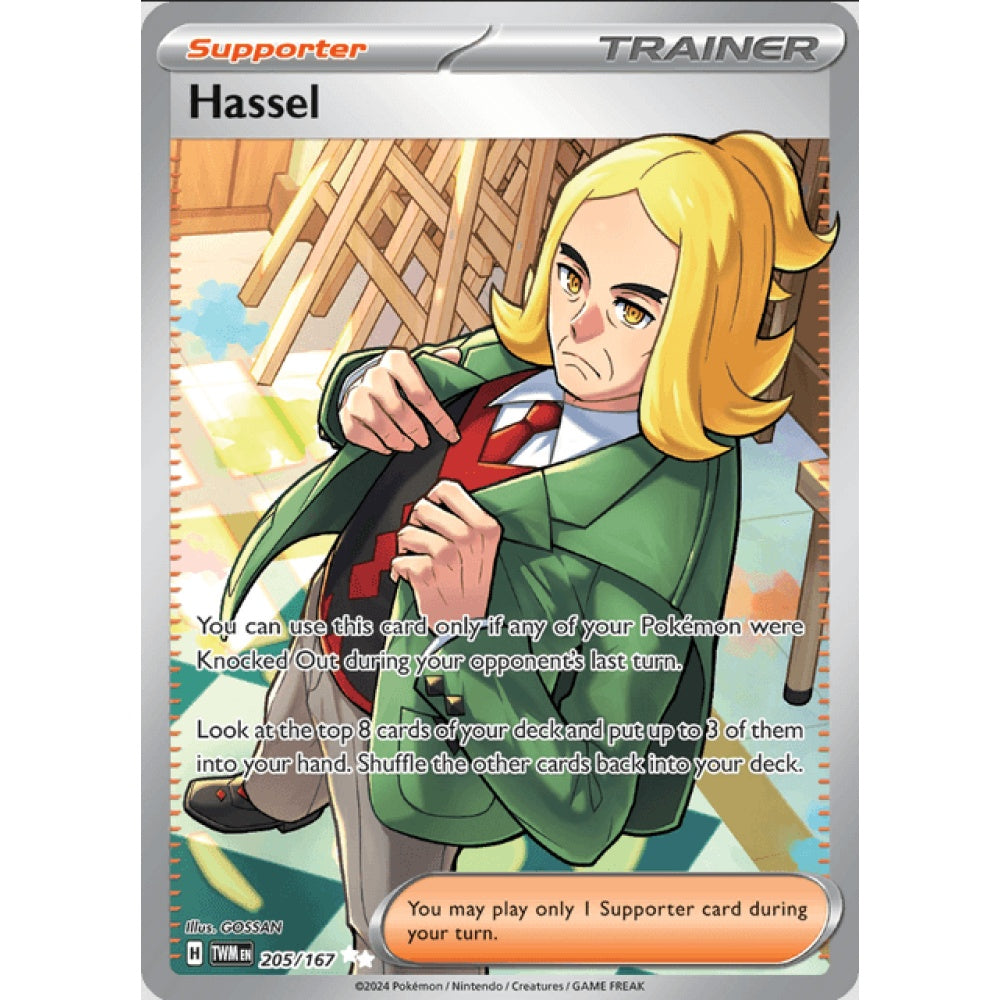 Hassel, Ultra Rare, 205/167, Pokemon Card Game, Twilight Masquerade