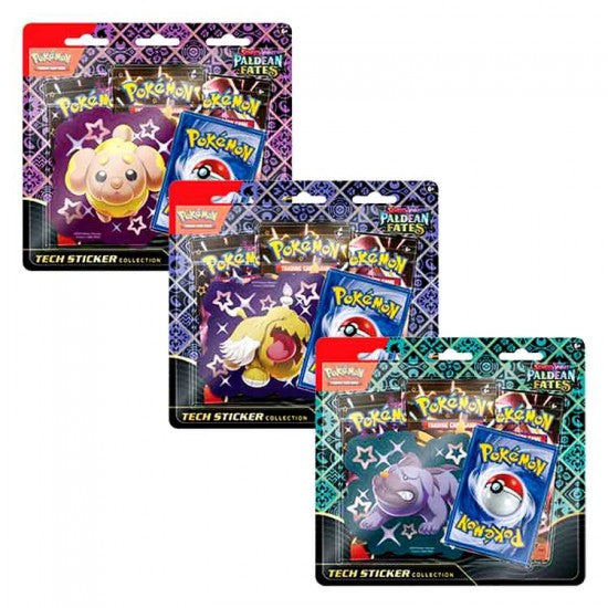 Pokemon Paldean Fates Tech Sticker Collection (3 Pack)