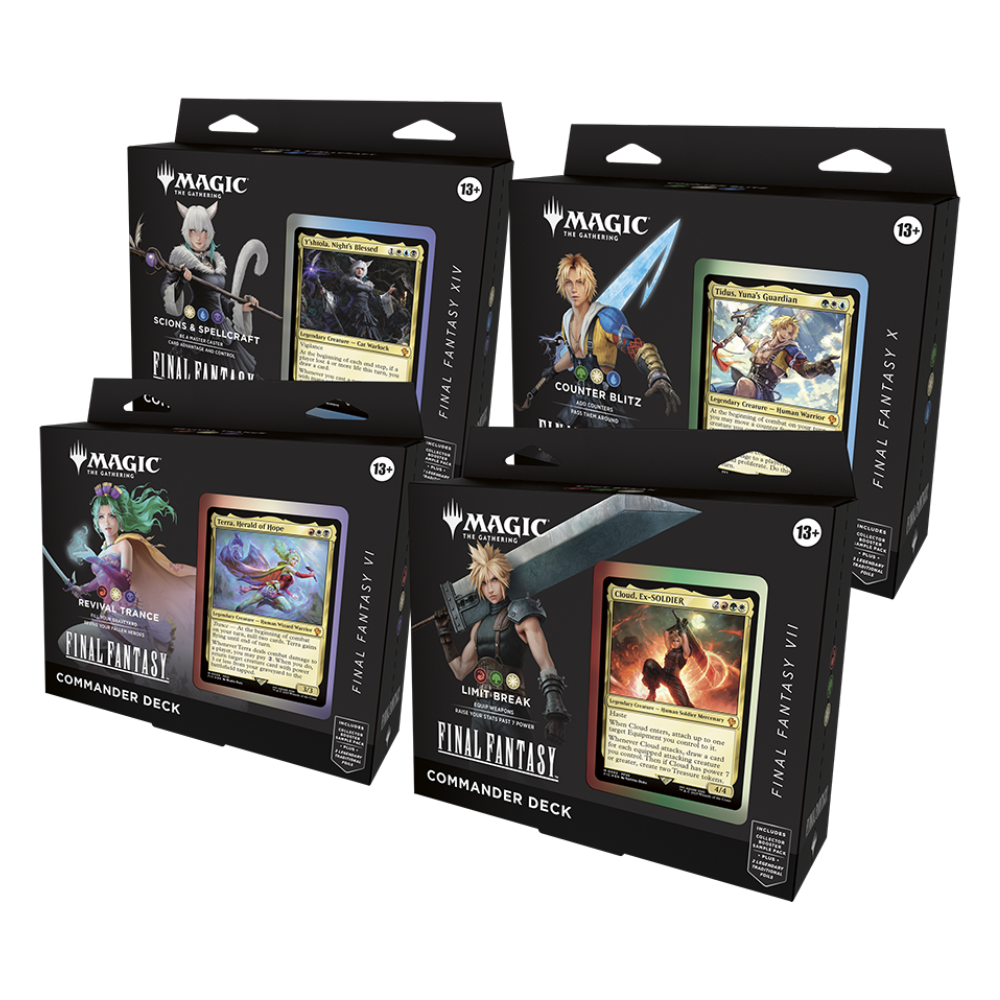 Magic: The Gathering - Final Fantasy Commander Deck (Set of 4)