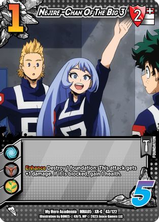 Nejire-Chan Of The Big 3  (XR-C MHA05 43/122)