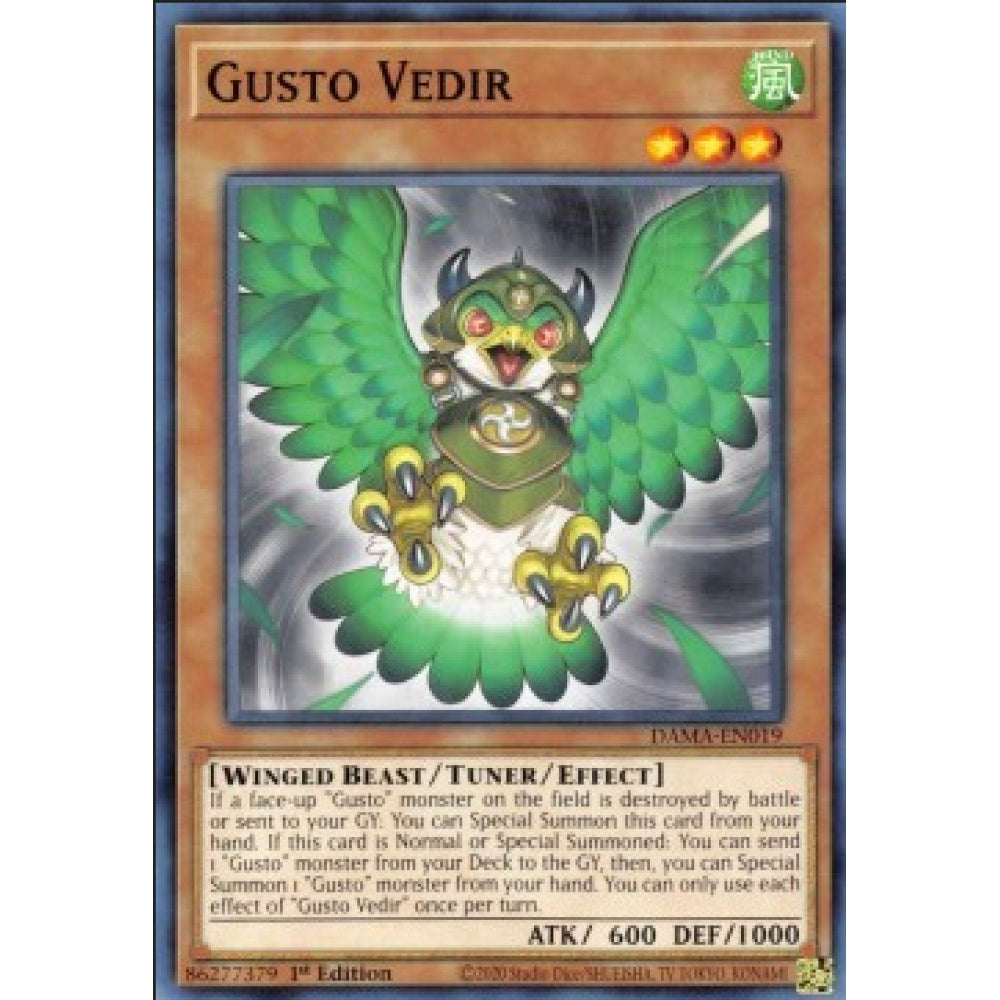 Yu-Gi-Oh! DAMA-EN019 Gusto Vedir (Common)