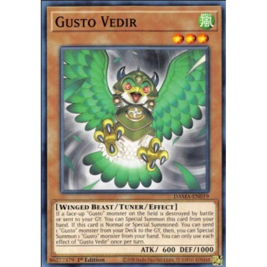 Yu-Gi-Oh! DAMA-EN019 Gusto Vedir (Common)