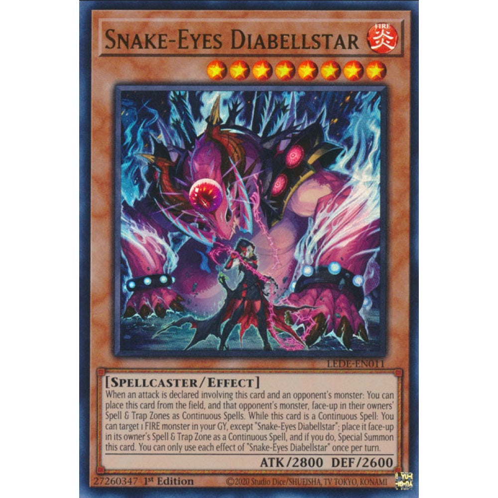 Snake-Eyes Diabellstar (LEDE-EN011 QCR)