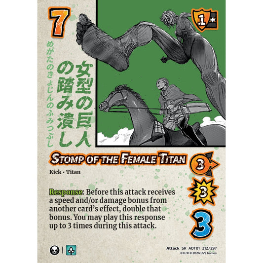 Stomp of the Female Titan (SR AOT01 212/297)