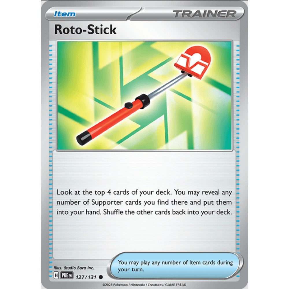 Roto-Stick, Common, 127/191, Pokemon Card Game, Prismatic Evolutions