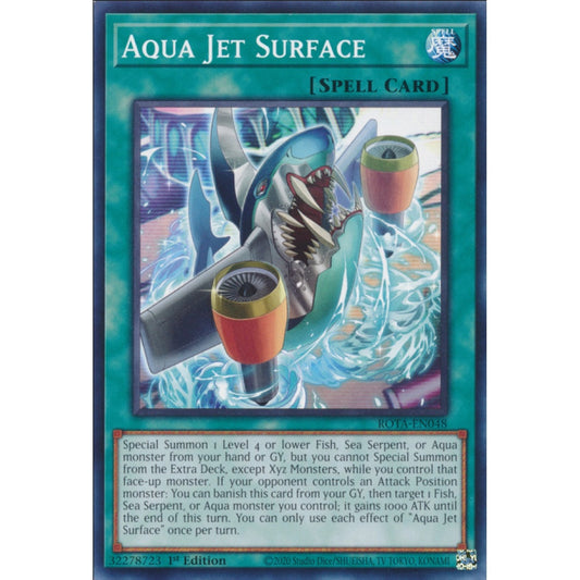 Aqua Jet Surface, ROTA-EN048, Common, Yu-Gi-Oh, Rage of the Abyss