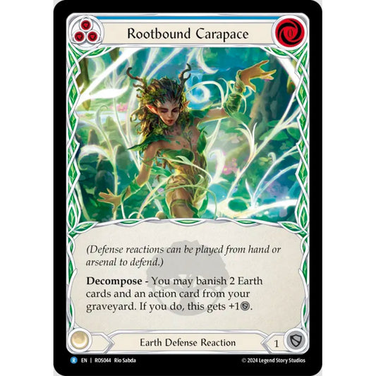 Rootbound Carapace (Blue) (ROS044 R Rainbow foil)