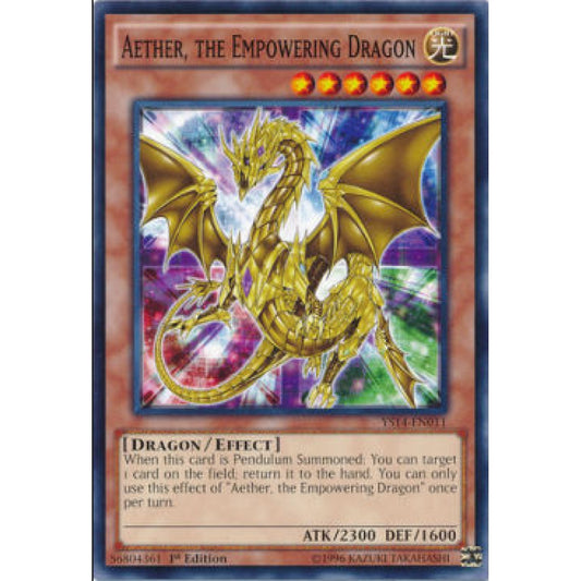 Yu-Gi-Oh! YS14-EN011 Aether, the Empowering Dragon (Common)