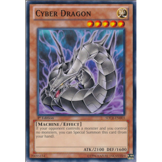 Yu-Gi-Oh! SDCR-EN003 Cyber Dragon (V.1 Common)