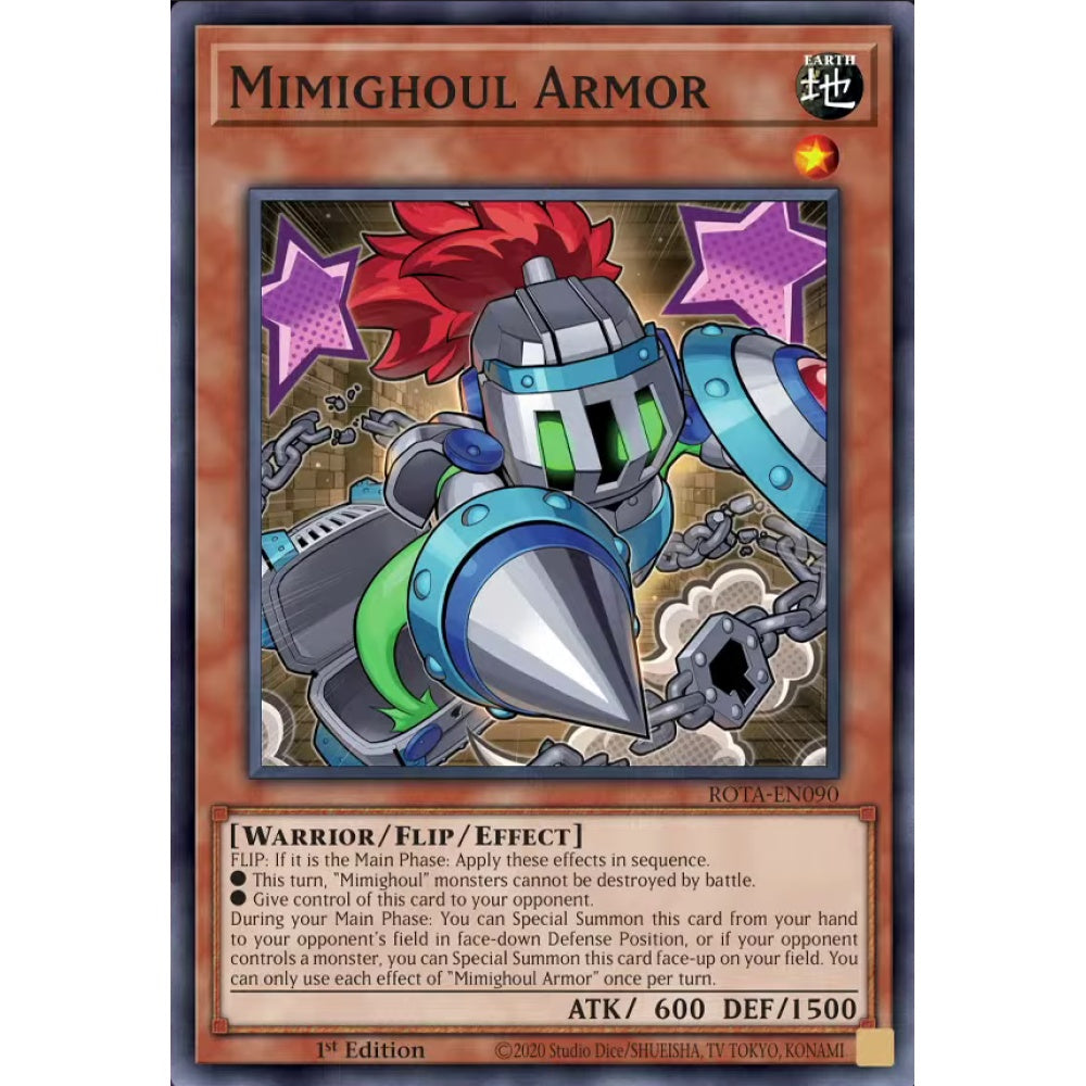 Mimighoul Armor, ROTA-EN090, Common, Yu-Gi-Oh, Rage of the Abyss