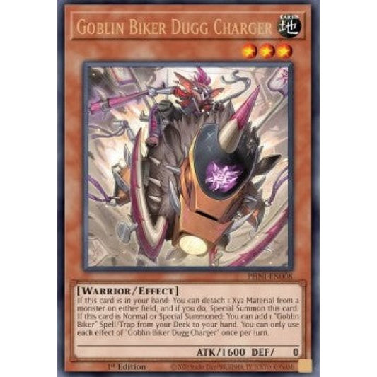 Yu-Gi-Oh! PHNI-EN008 Goblin Biker Dugg Charger