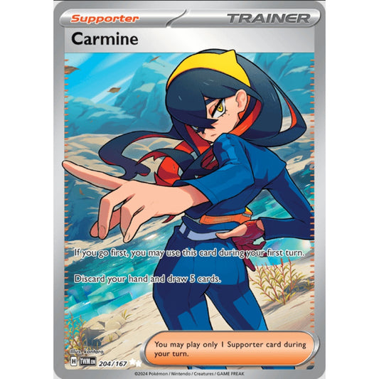 Carmine, Ultra Rare, 204/167, Pokemon Card Game, Twilight Masquerade