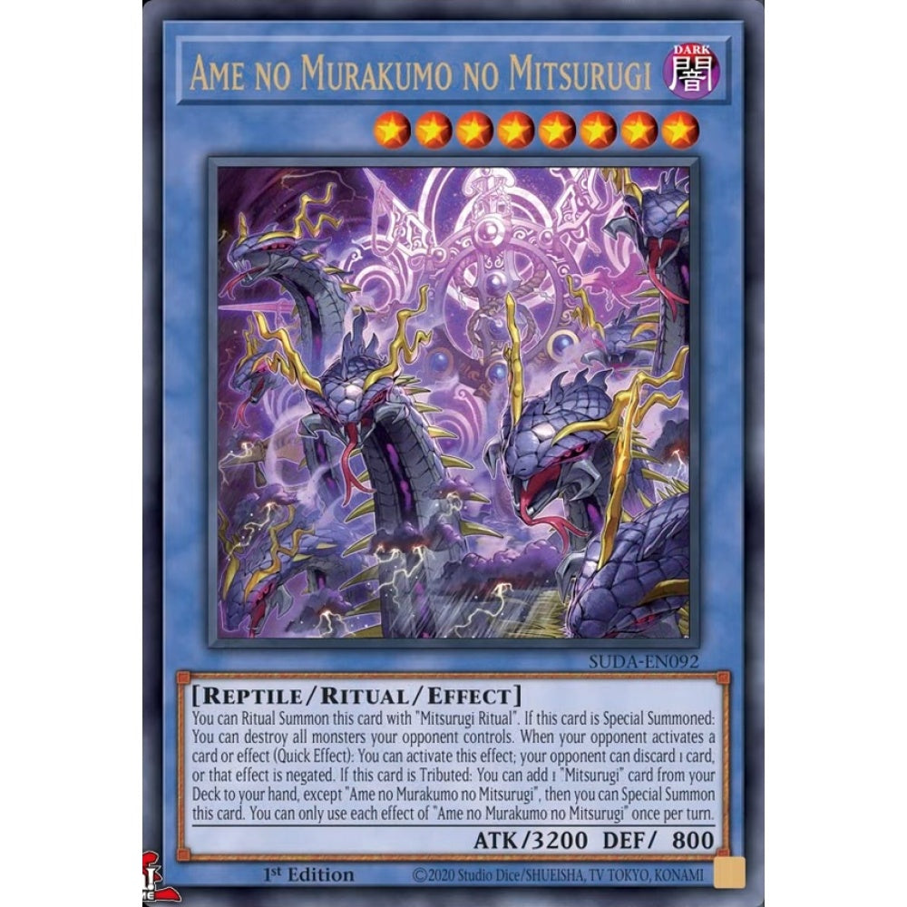 Ame no Murakumo no Mitsurugi, SUDA-EN092, Ultra, Yu-Gi-Oh, Supreme Darkness