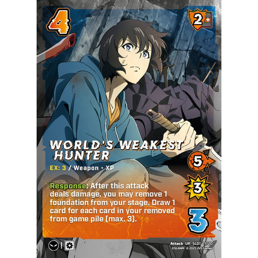 World's Weakest Hunter, 11/20, SL01, Universus, Solo Leveling Challenger Deck, Attack, UR