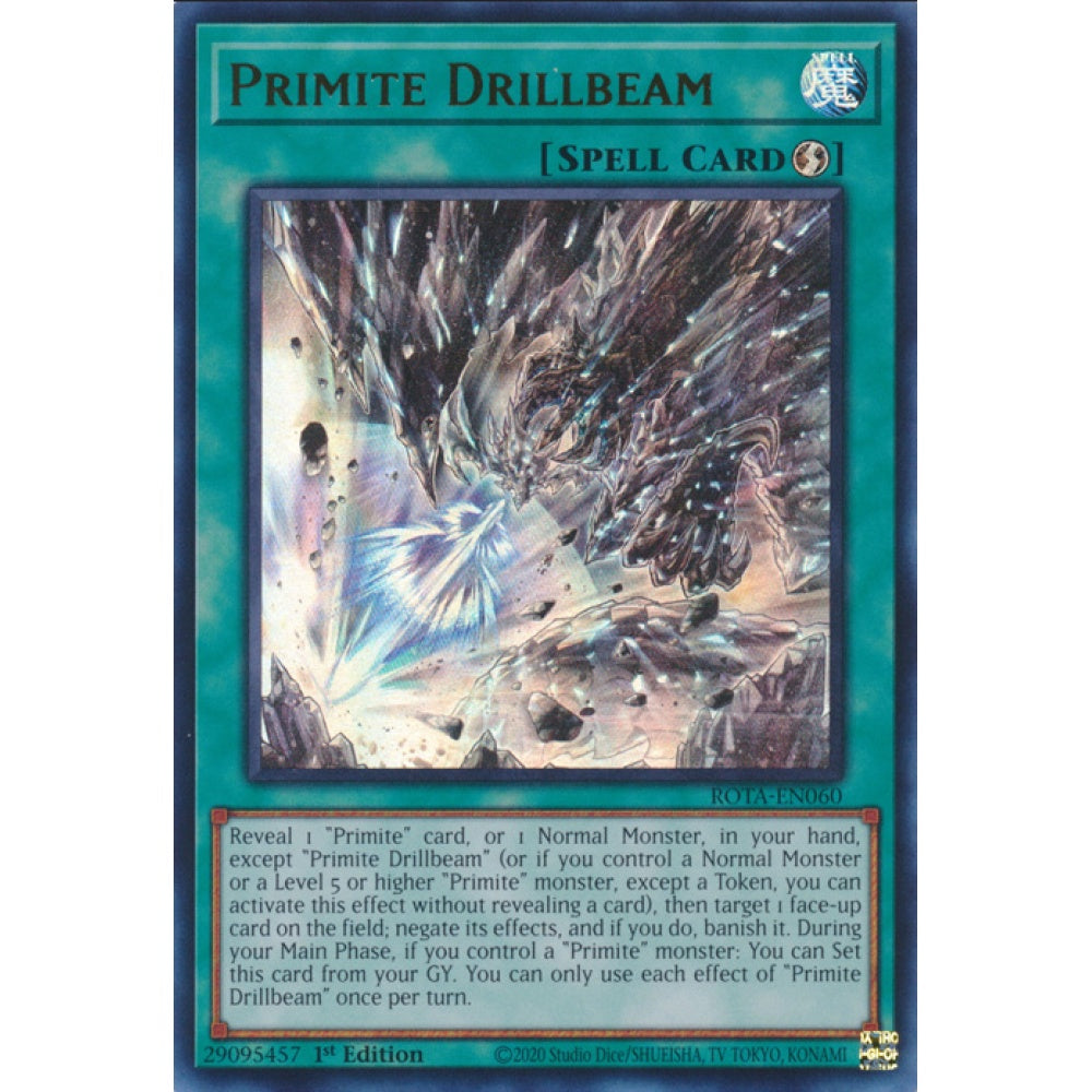 Primite Drillbeam, ROTA-EN060, Ultra, Yu-Gi-Oh, Rage of the Abyss