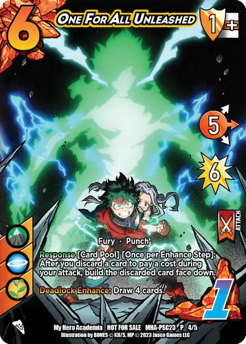 One For All Unleashed (MHA-PSC23 P 4/5) Non-Foil