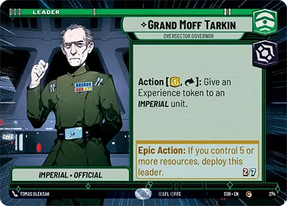 Grand Moff Tarkin (C SOR 274) Hyperspace