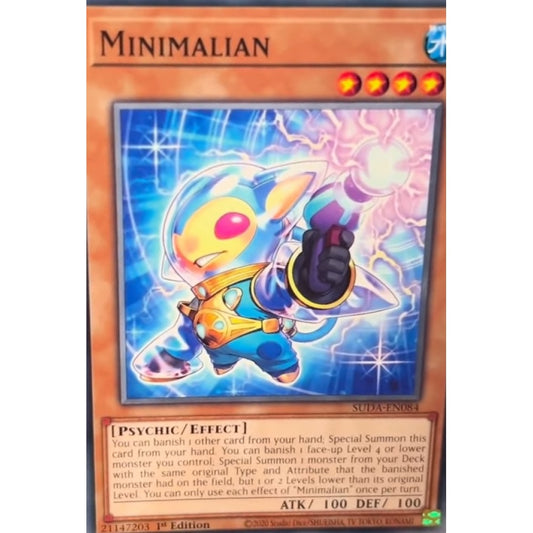 Minimalian, SUDA-EN084, Common, Yu-Gi-Oh, Supreme Darkness