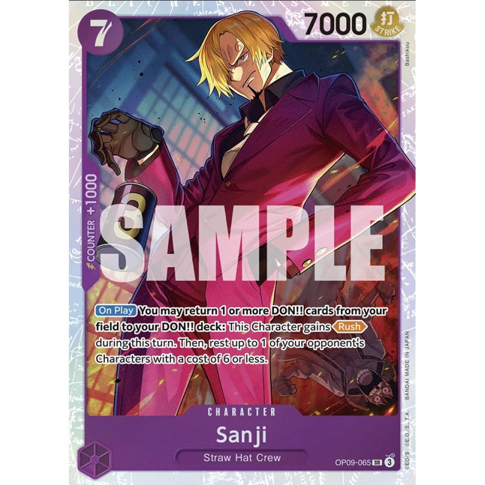 Sanji, SR, OP09-065, One Piece Card Game, OP09 Emperors in the New World