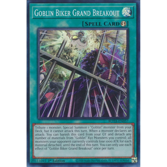 Goblin Biker Grand Breakout, ROTA-EN057, Super, Yu-Gi-Oh, Rage of the Abyss