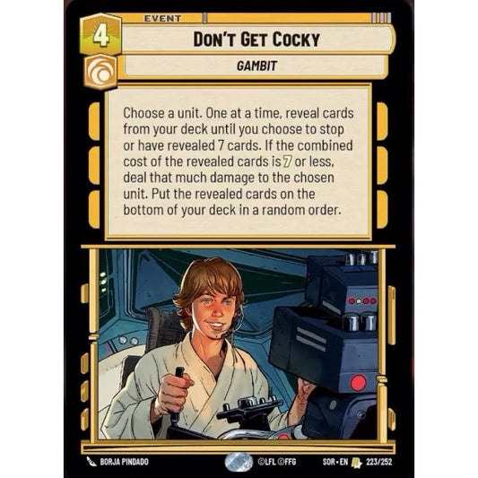 Don't Get Cocky (R SOR 223)