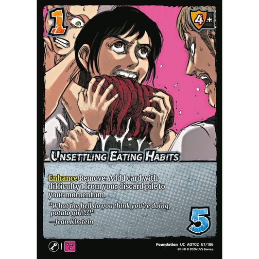 Unsettling Eating Habits, 67/186, AOT02, Universus, Attack on Titan: Origins of Power, Foundation, UC