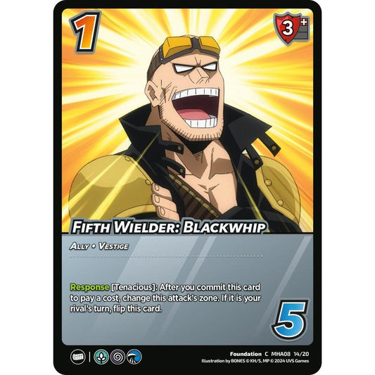 Fifth Wielder: Blackwhip, 14/20, MHA08, Universus, Challenger Series: My Hero Academia - Dark Hero Arc, Common