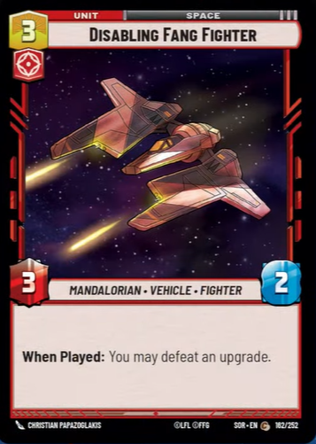 Disabling Fang Fighter (C SOR 162)