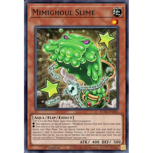 Mimighoul Slime, ROTA-EN092, Super, Yu-Gi-Oh, Rage of the Abyss