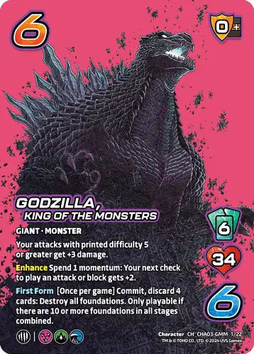 Godzilla, King of the Monsters (CH CHA03-GMM 1/22)