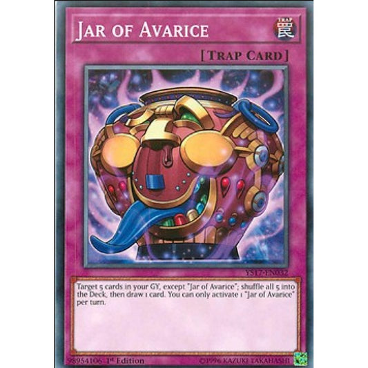 Yu-Gi-Oh! YS17-EN032 Jar of Avarice (Common)