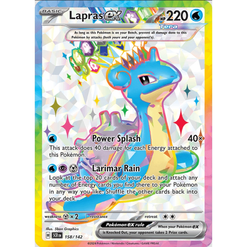 Lapras ex (SCR 158/142 Ultra Rare)