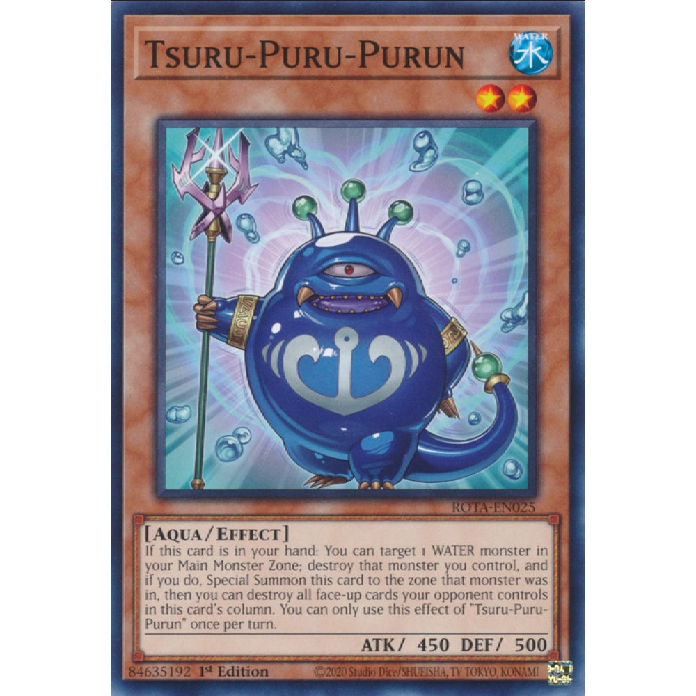 Tsuru-Puru-Purun, ROTA-EN025, Common, Yu-Gi-Oh, Rage of the Abyss